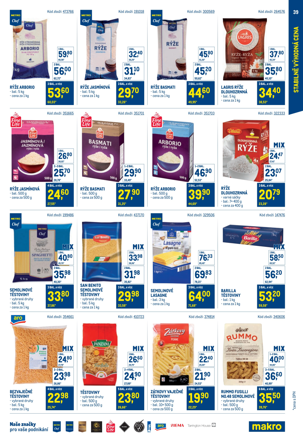 Leták Makro leták - Stabilně výhodná cena - strana 39