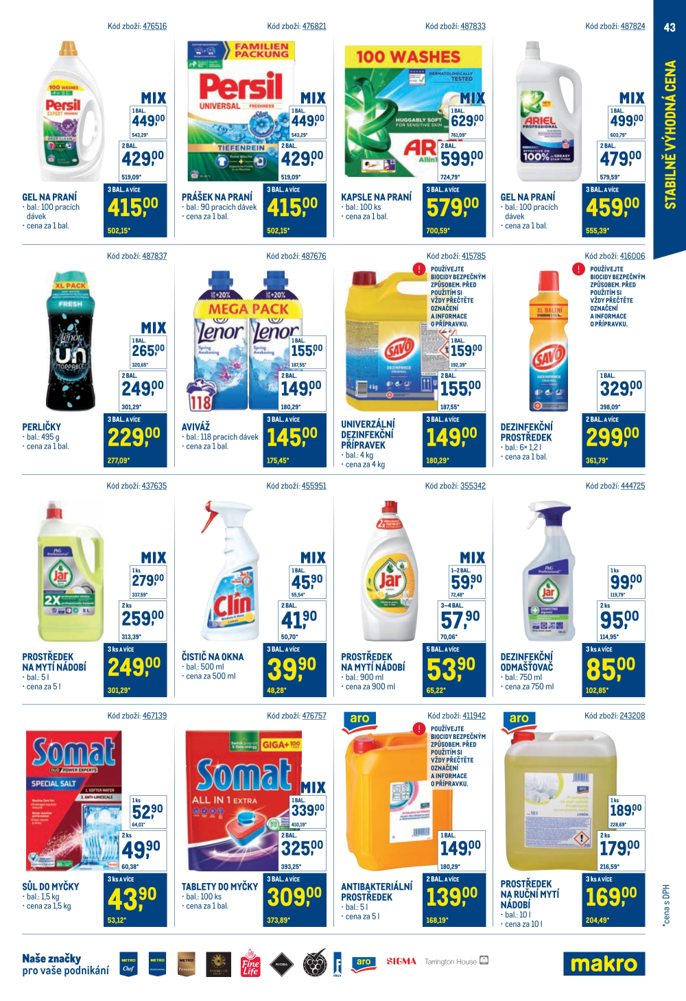 Leták Makro leták - Stabilně výhodná cena - strana 43