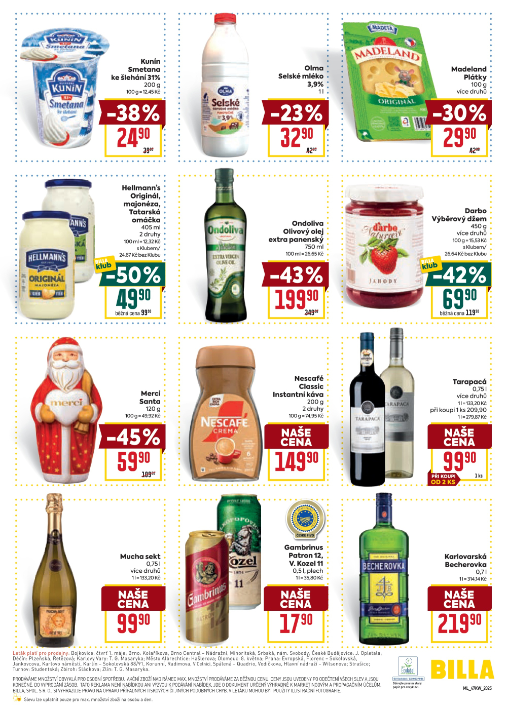 Leták BILLA malý leták - strana 3