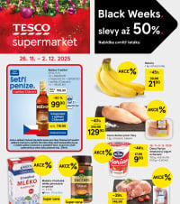 Akční leták Tesco supermarket 