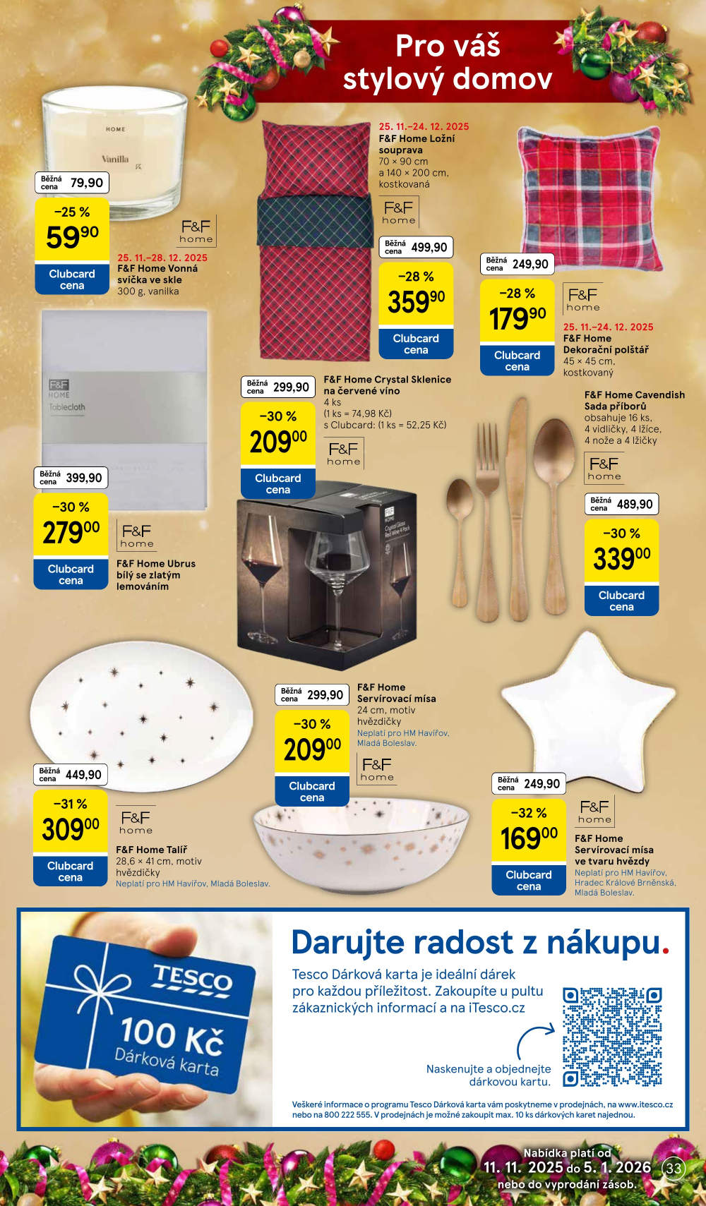 Leták Tesco hypermarket - Katalog vánoční inspirace - strana 33