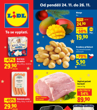 Akční leták Lidl  od pondělí