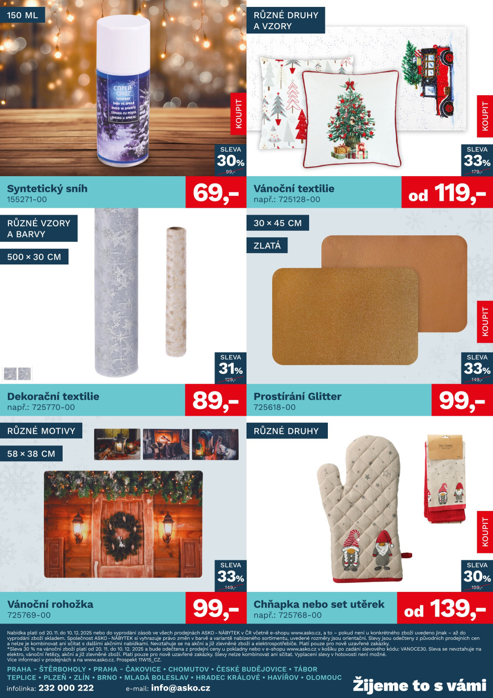 Leták ASKO nábytek leták - Vánoční zboží - strana 4