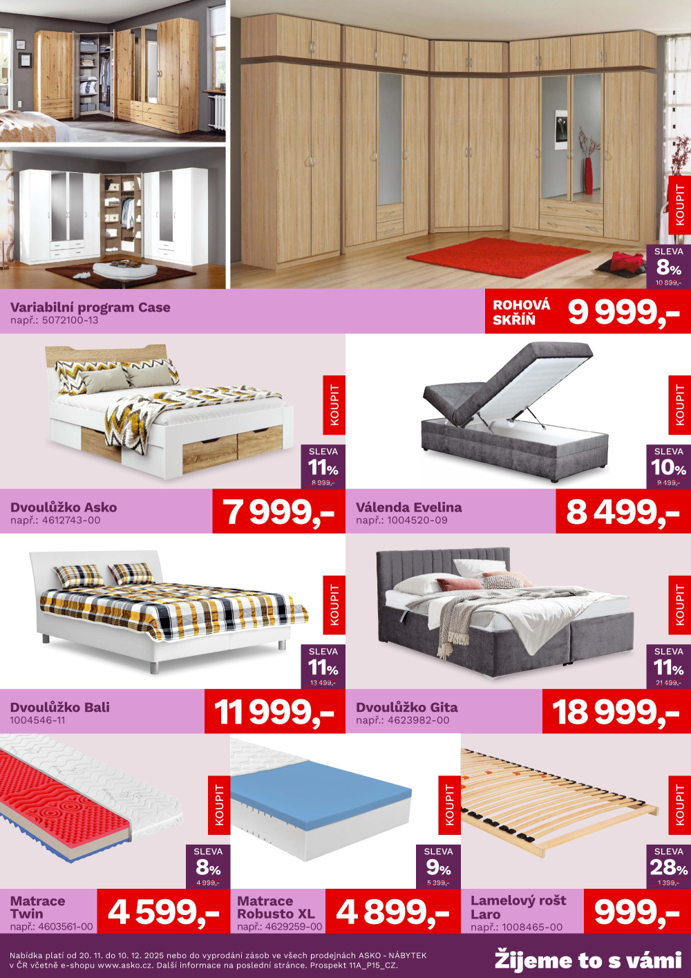 Leták ASKO nábytek leták - Akční nabídka - strana 3