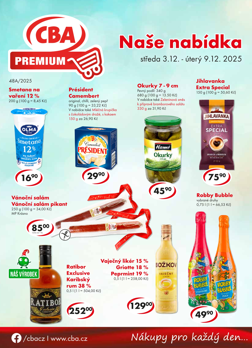 Leták CBA Premium leták - strana 1