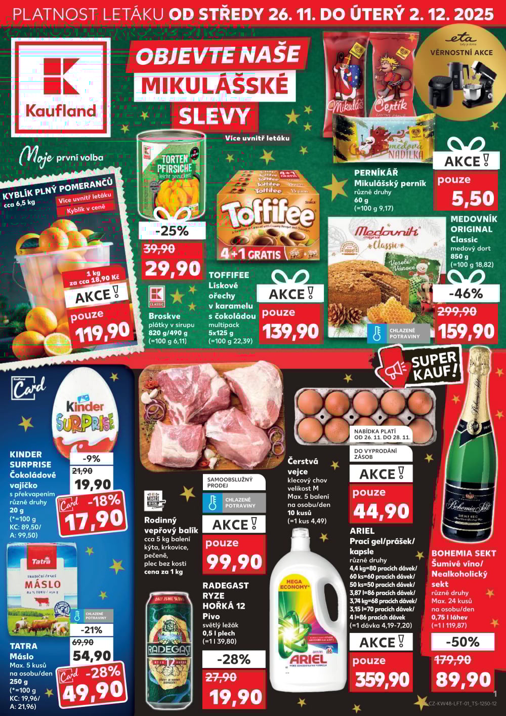 Leták Kaufland leták Praha 6 - Vypich - strana 1