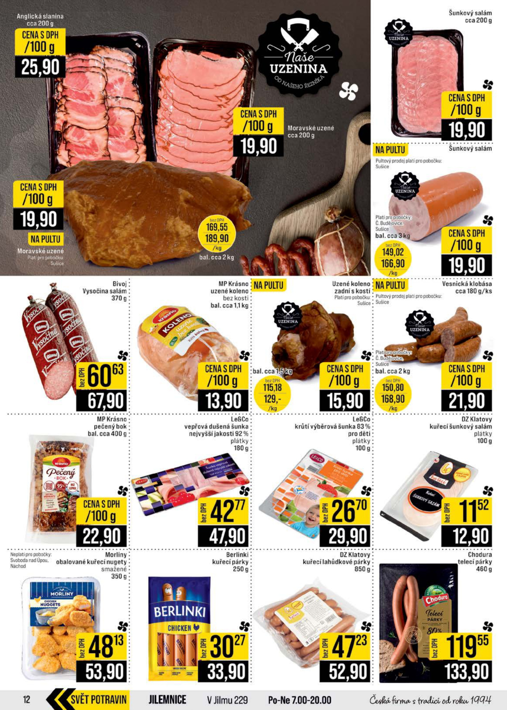 Leták JIP leták CC Cash & Carry - České Budějovice, Most, Náchod, Svoboda nad Úpou, Sušice - strana 12