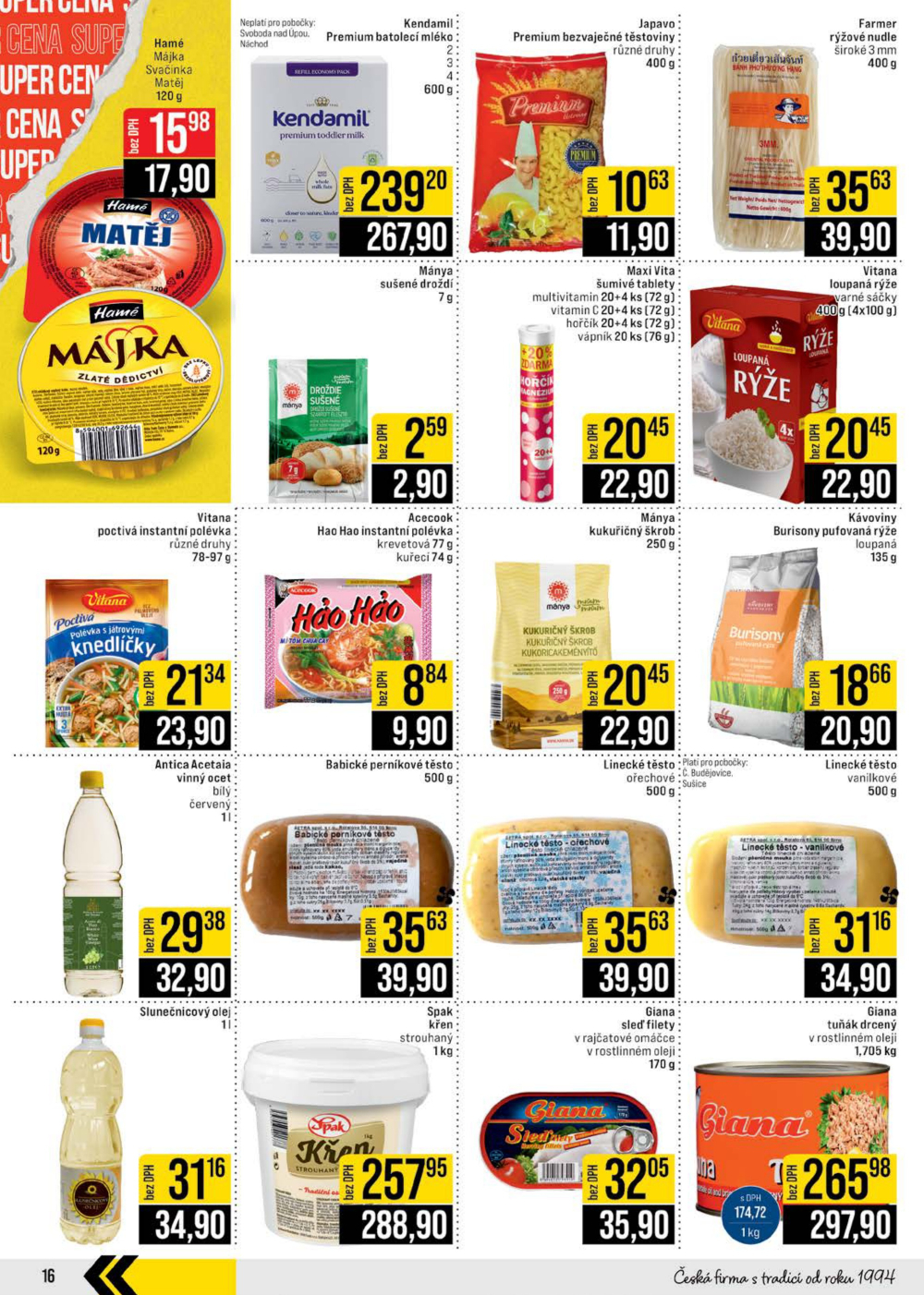 Leták JIP leták CC Cash & Carry - České Budějovice, Most, Náchod, Svoboda nad Úpou, Sušice - strana 16