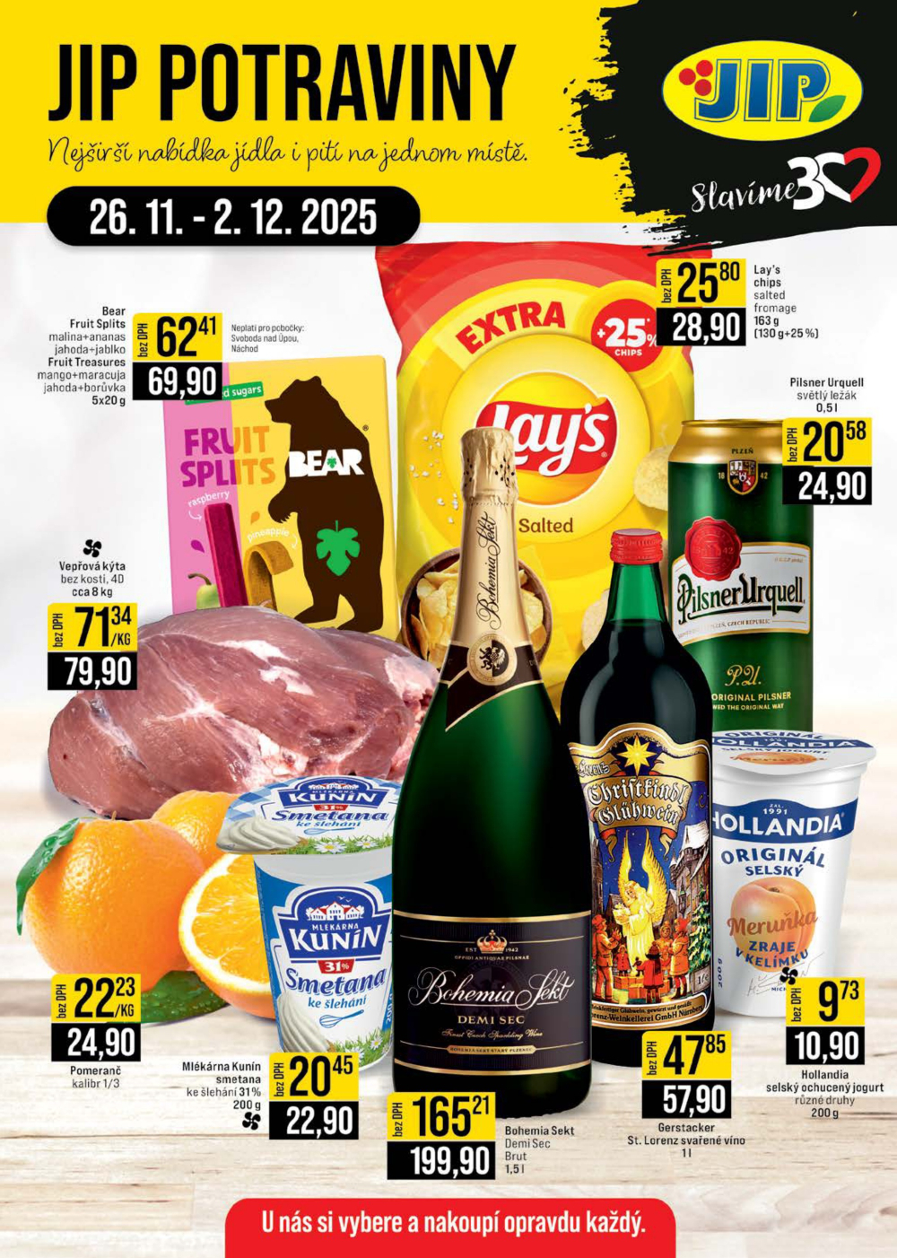 Leták JIP leták CC Cash & Carry - České Budějovice, Most, Náchod, Svoboda nad Úpou, Sušice - strana 1
