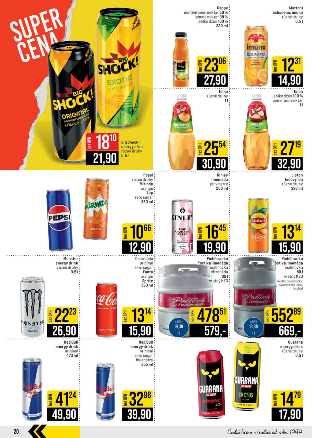 Leták JIP leták CC Cash & Carry - České Budějovice, Most, Náchod, Svoboda nad Úpou, Sušice - strana 20