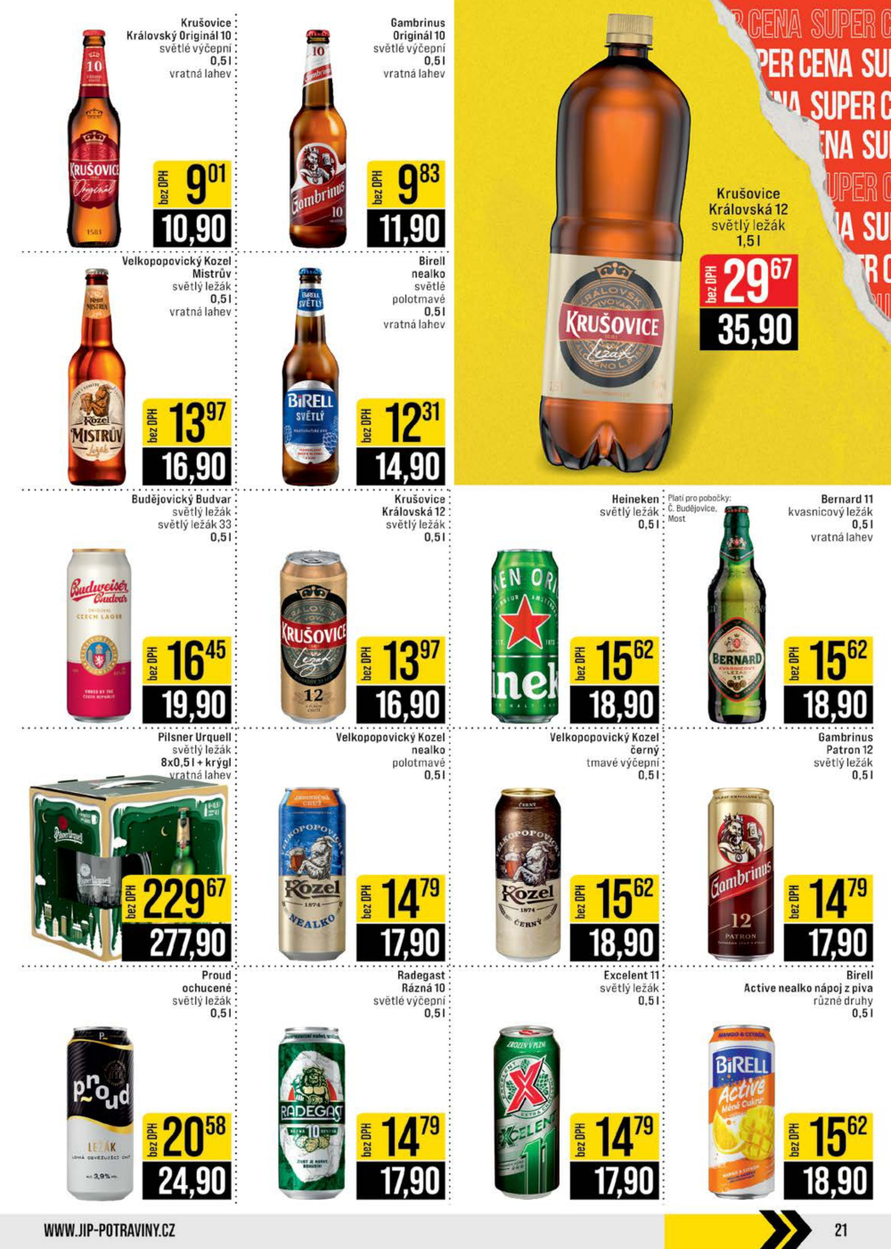 Leták JIP leták CC Cash & Carry - České Budějovice, Most, Náchod, Svoboda nad Úpou, Sušice - strana 21