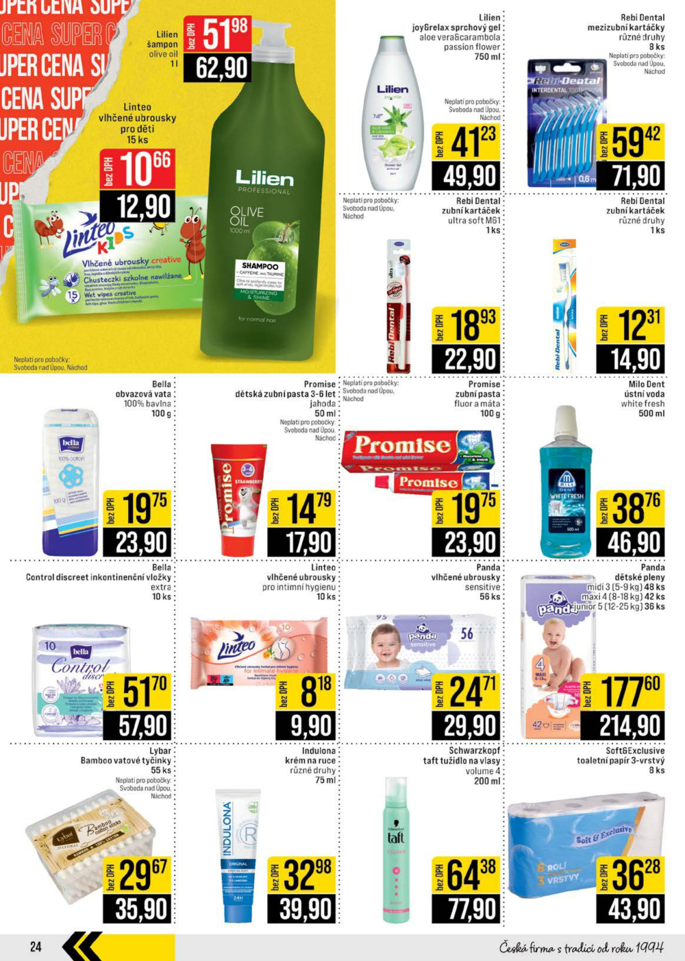 Leták JIP leták CC Cash & Carry - České Budějovice, Most, Náchod, Svoboda nad Úpou, Sušice - strana 24