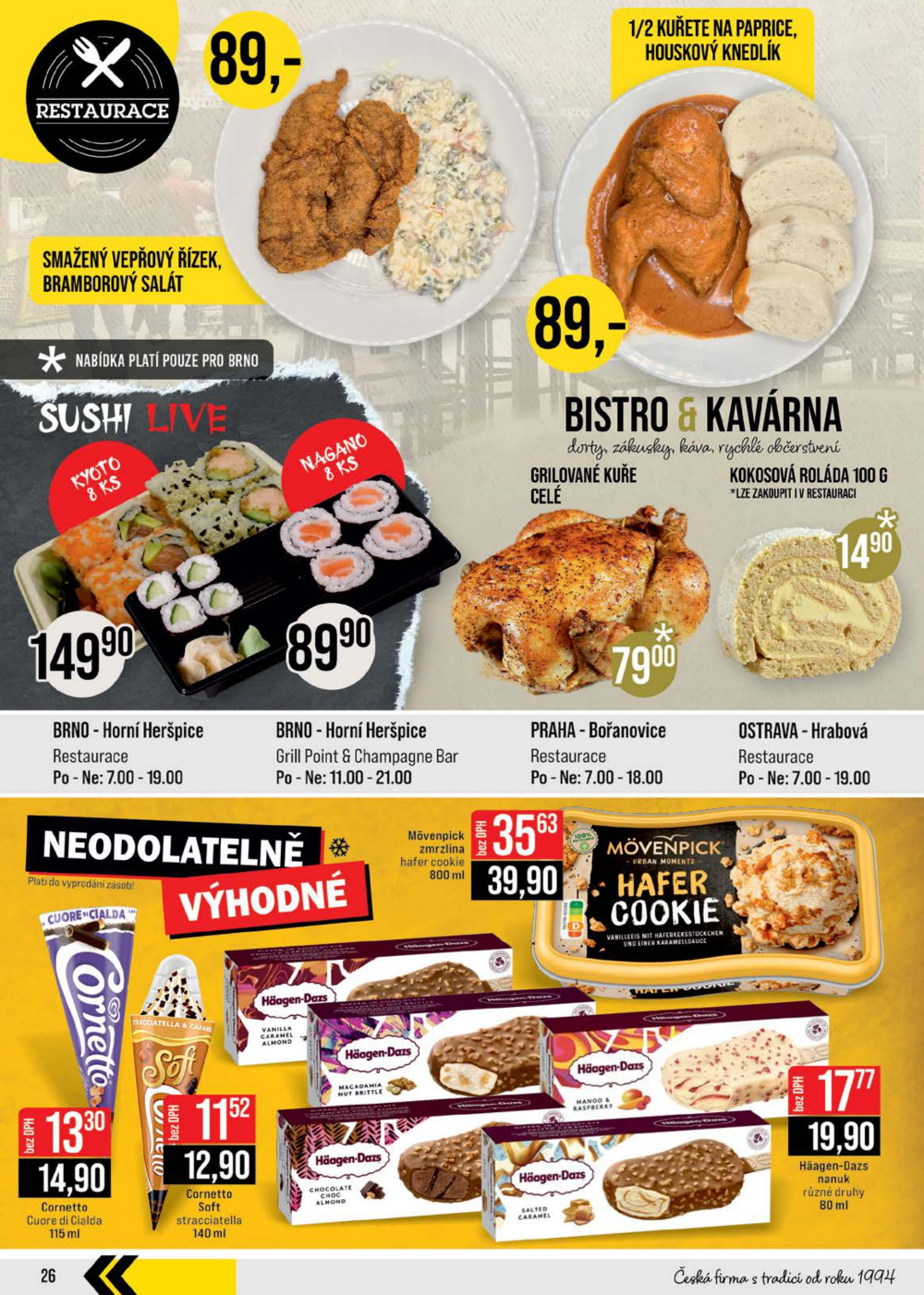 Leták JIP leták CC Cash & Carry - České Budějovice, Most, Náchod, Svoboda nad Úpou, Sušice - strana 26