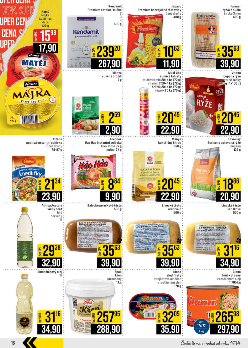 Leták JIP leták CC Cash & Carry - Brno, Ostrava, Praha, Polička, Olomouc, Karlovy Vary, Zlín, Jilemnice, Pardubice - strana 16