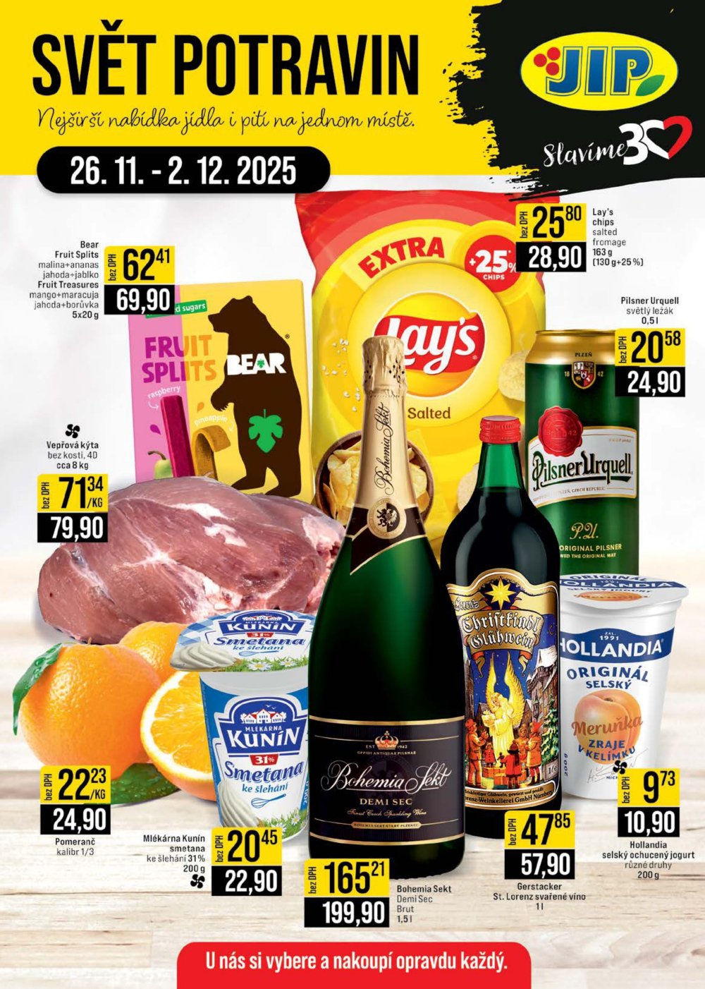 Leták JIP leták CC Cash & Carry - Brno, Ostrava, Praha, Polička, Olomouc, Karlovy Vary, Zlín, Jilemnice, Pardubice - strana 1