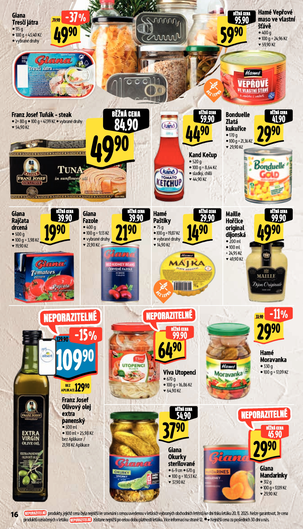 Leták Albert Supermarket leták - Praha, Veletržní - strana 28