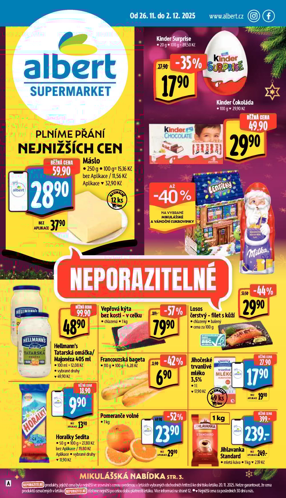 Leták Albert Supermarket leták - strana 1