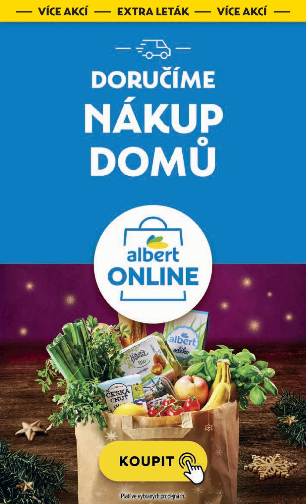 Leták Albert leták - Doručíme nákup domů - strana 1