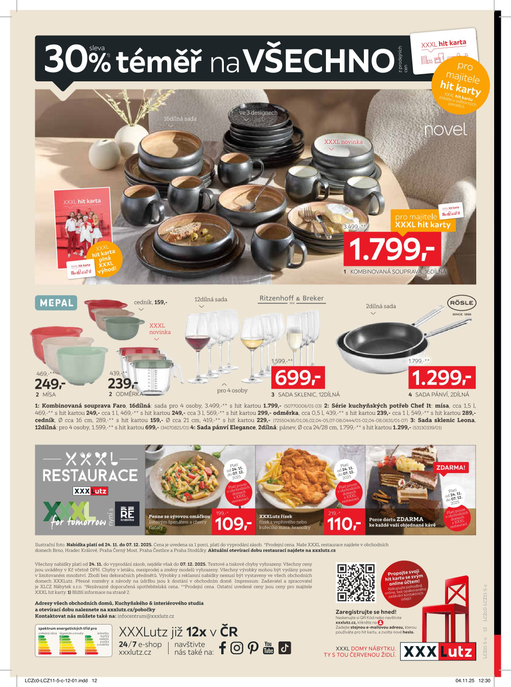 Leták XXXLutz leták - Bla Bla Black Shopping Week - strana 12