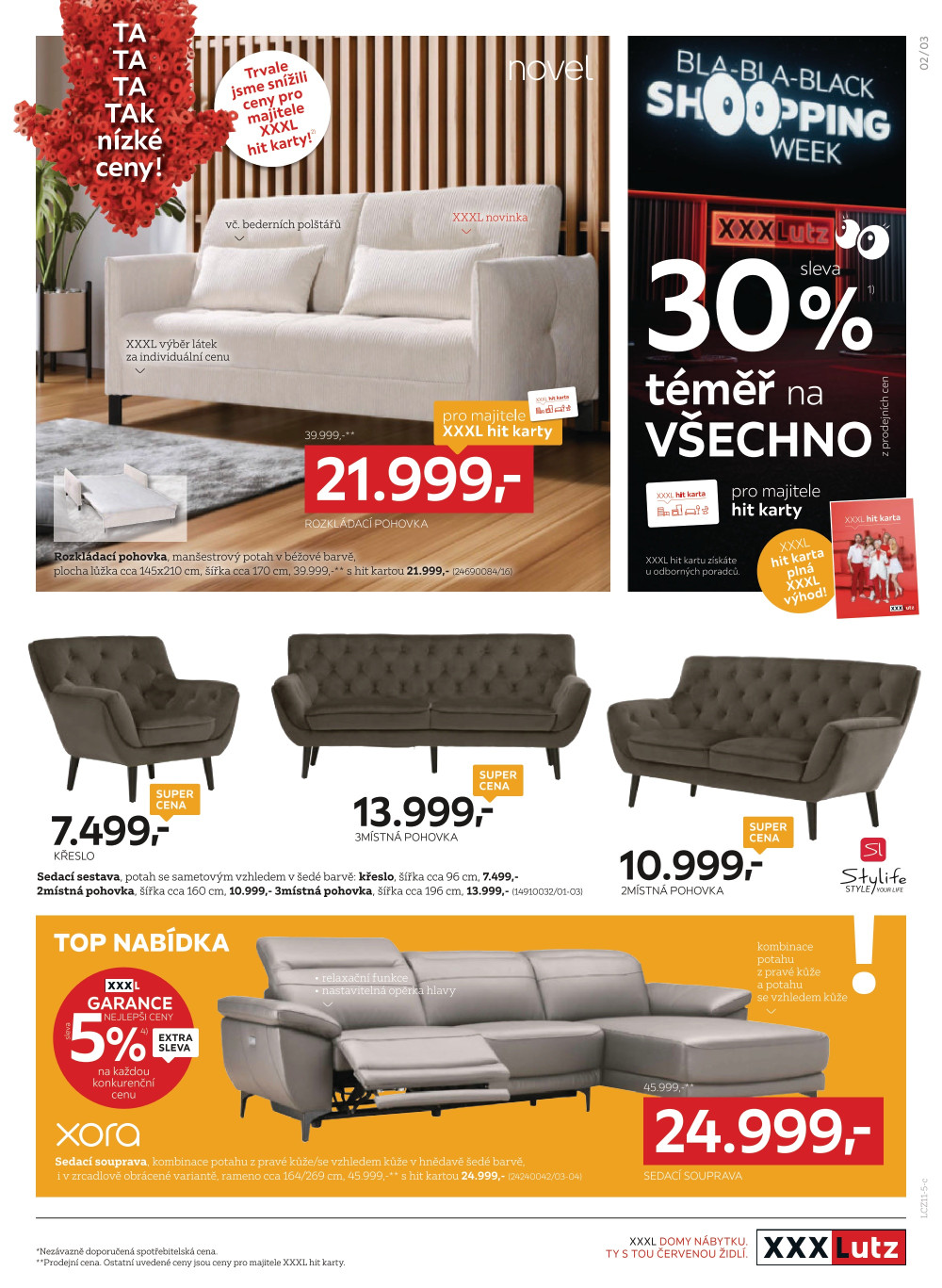 Leták XXXLutz leták - Bla Bla Black Shopping Week - strana 3