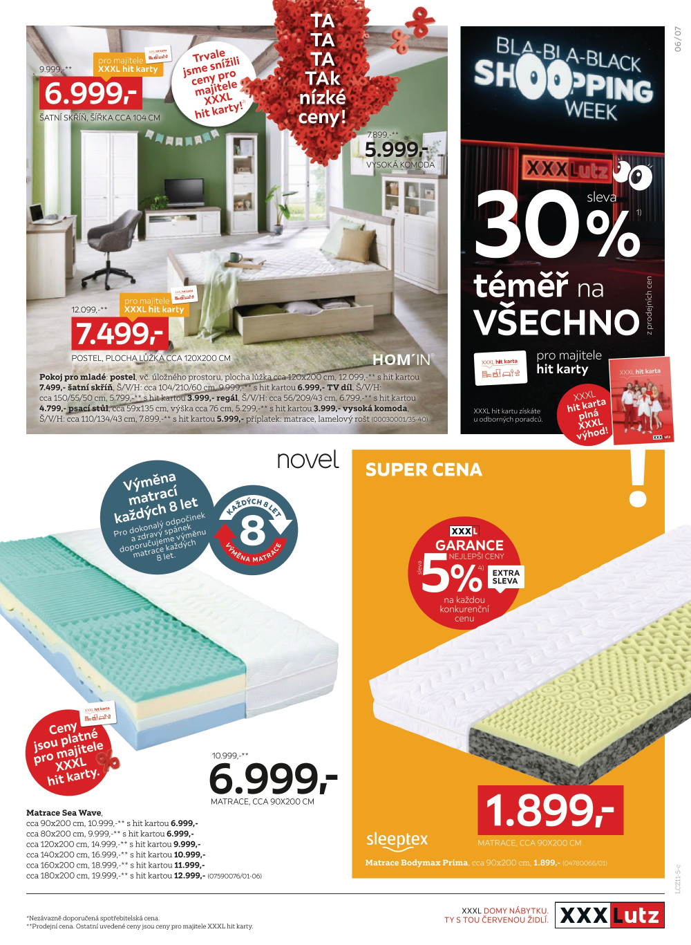 Leták XXXLutz leták - Bla Bla Black Shopping Week - strana 7