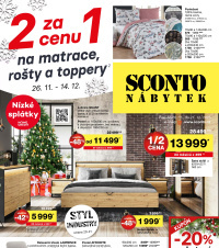 Akční leták SCONTO Nábytek 