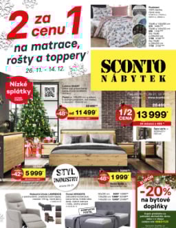 SCONTO Nábytek leták