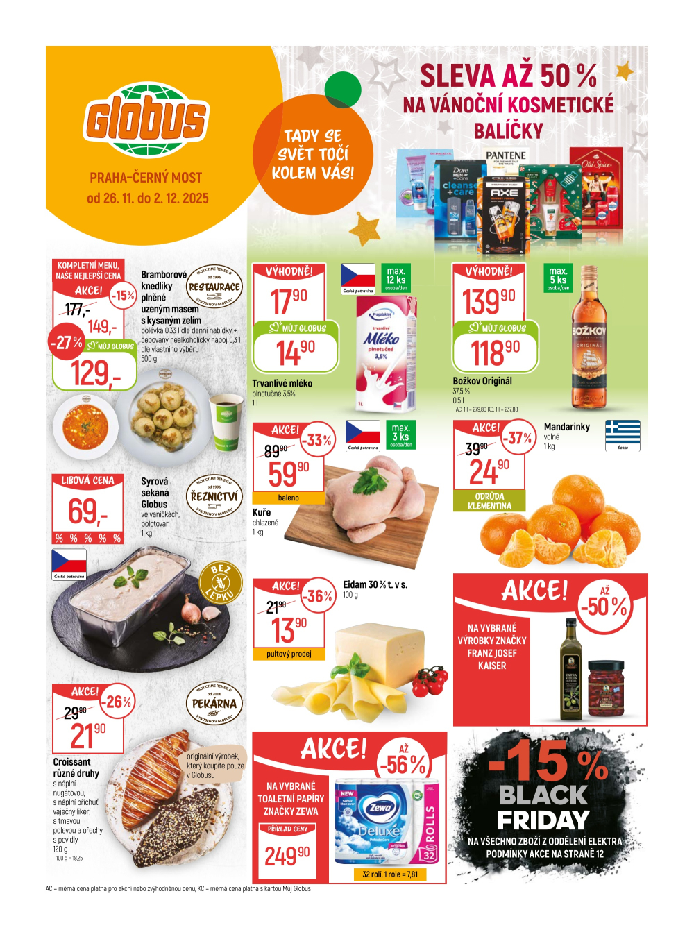 Leták Globus leták Praha - Černý Most - strana 1