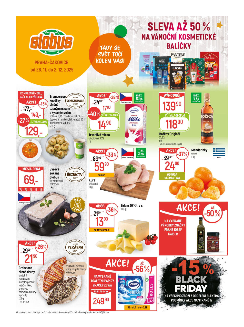 Leták Globus leták Praha - Čakovice - strana 1