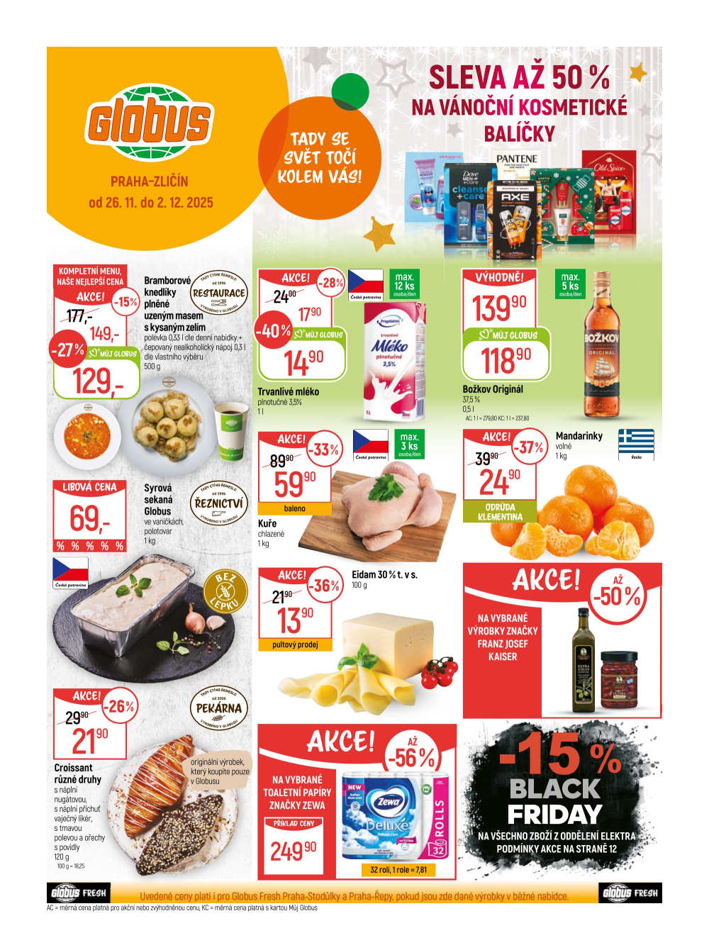 Leták Globus leták Praha - Zličín - strana 1