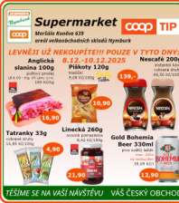 Akční leták COOP Jednota Nymburk Supermarket 