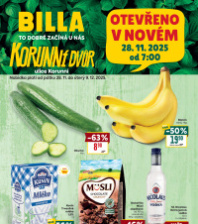 Akční leták BILLA  - Praha - Vinohrady, Korunní