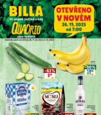 Akční leták BILLA  - Praha - Quadrio, Spálená