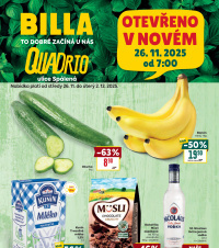 Akční leták BILLA  - Praha - Quadrio, Spálená