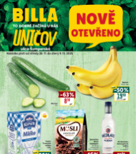 Akční leták BILLA  - Uničov, Šumperská