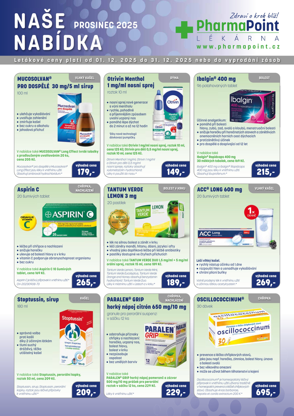 Leták PharmaPoint leták B - strana 1