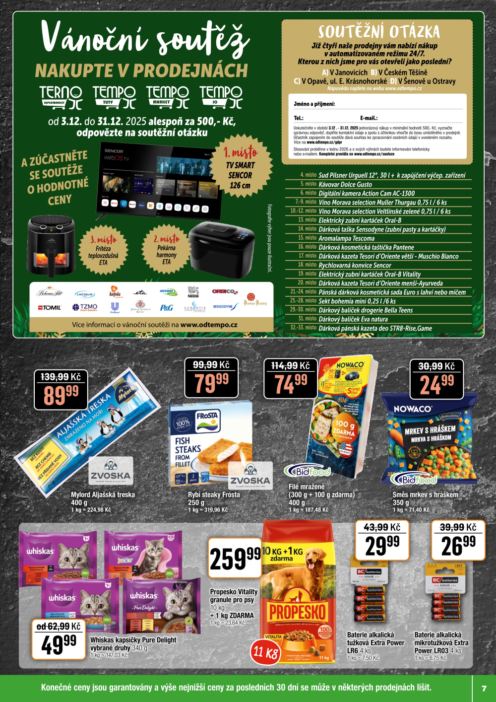 Leták TEMPO leták - Terno Opava - Jaktář - strana 7