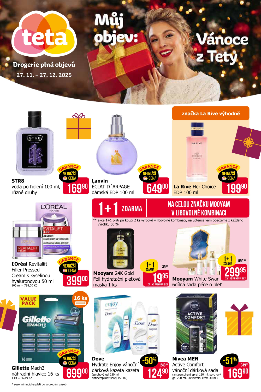 Leták Teta drogerie - Vánoce z Tety - strana 1
