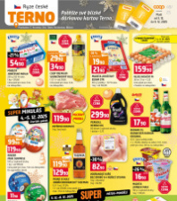 Akční leták Terno  - Zlín, Český Krumlov, Prachatice, Tábor, Strakonice, Blatná