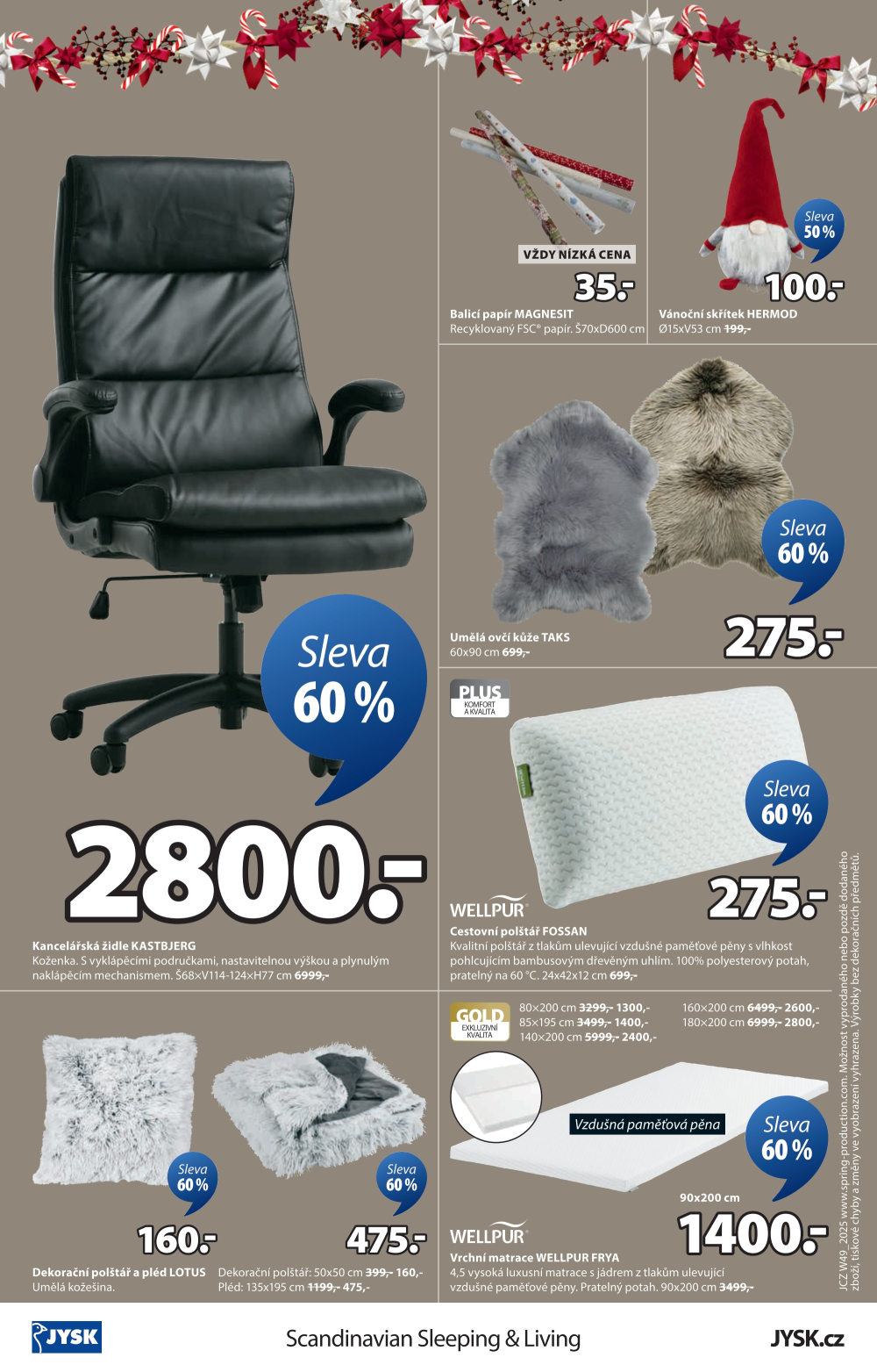 Leták Jysk leták - Skvělá vánoční nabídka - strana 17