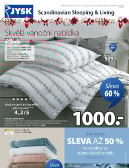 Jysk leták - Skvělá vánoční nabídka