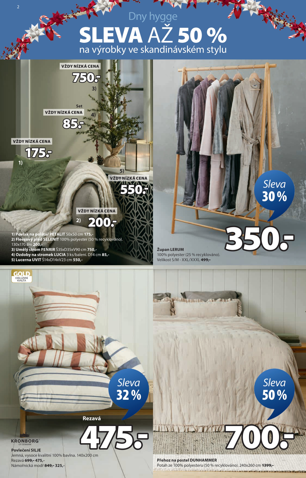 Leták Jysk leták - Skvělá vánoční nabídka - strana 3