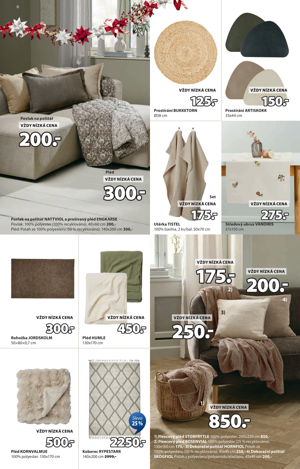 Leták Jysk leták - Skvělá vánoční nabídka - strana 7