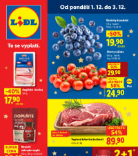 Akční leták Lidl  od pondělí
