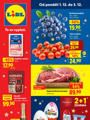 Lidl leták od pondělí