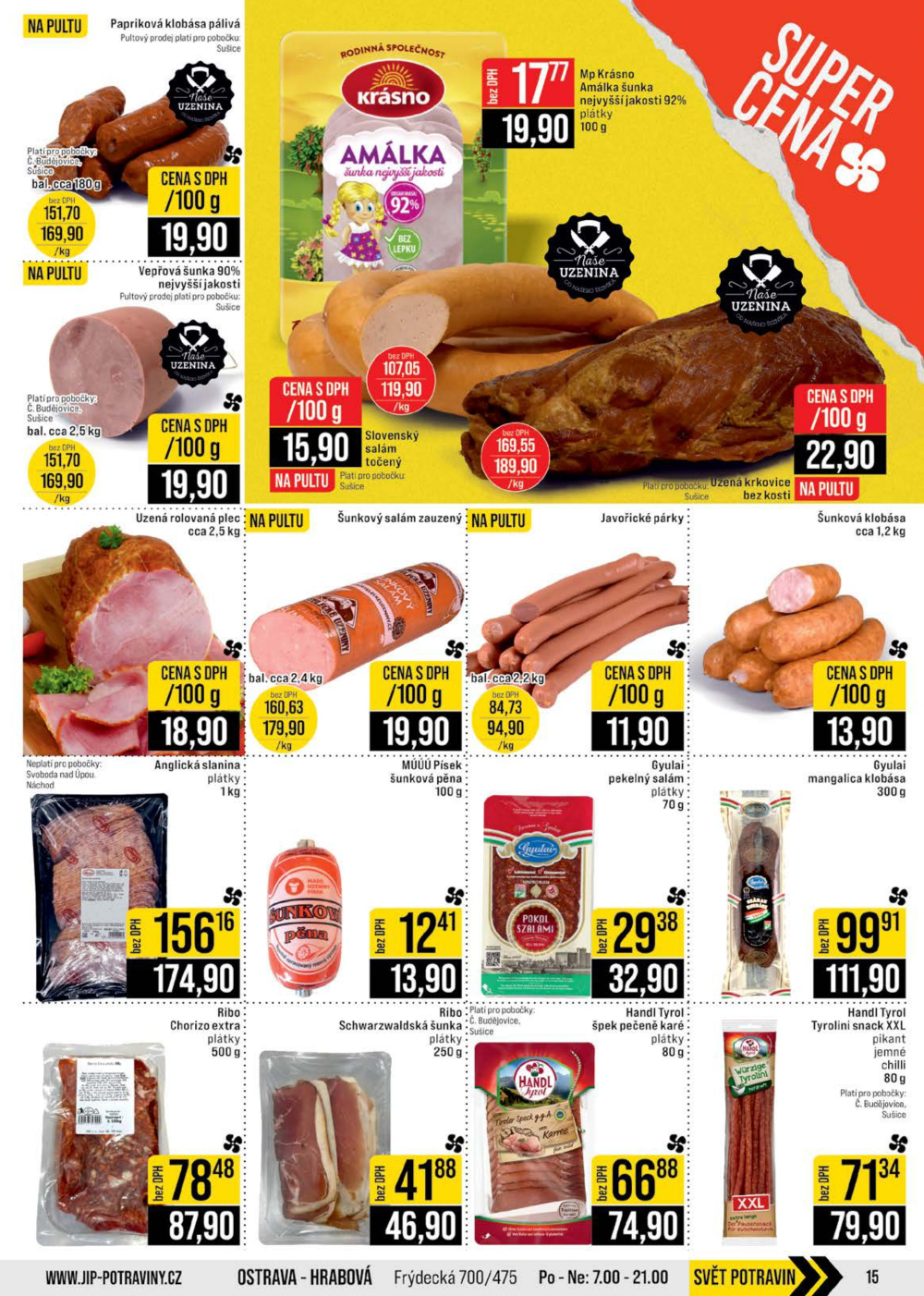 Leták JIP leták CC Cash & Carry - České Budějovice, Most, Náchod, Svoboda nad Úpou, Sušice - strana 15