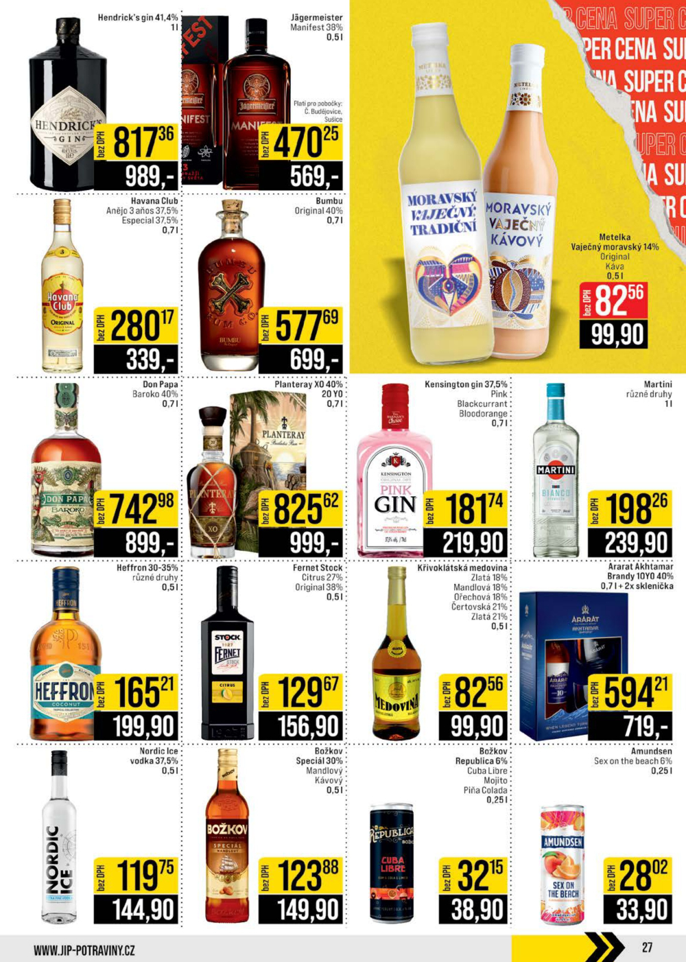 Leták JIP leták CC Cash & Carry - České Budějovice, Most, Náchod, Svoboda nad Úpou, Sušice - strana 27