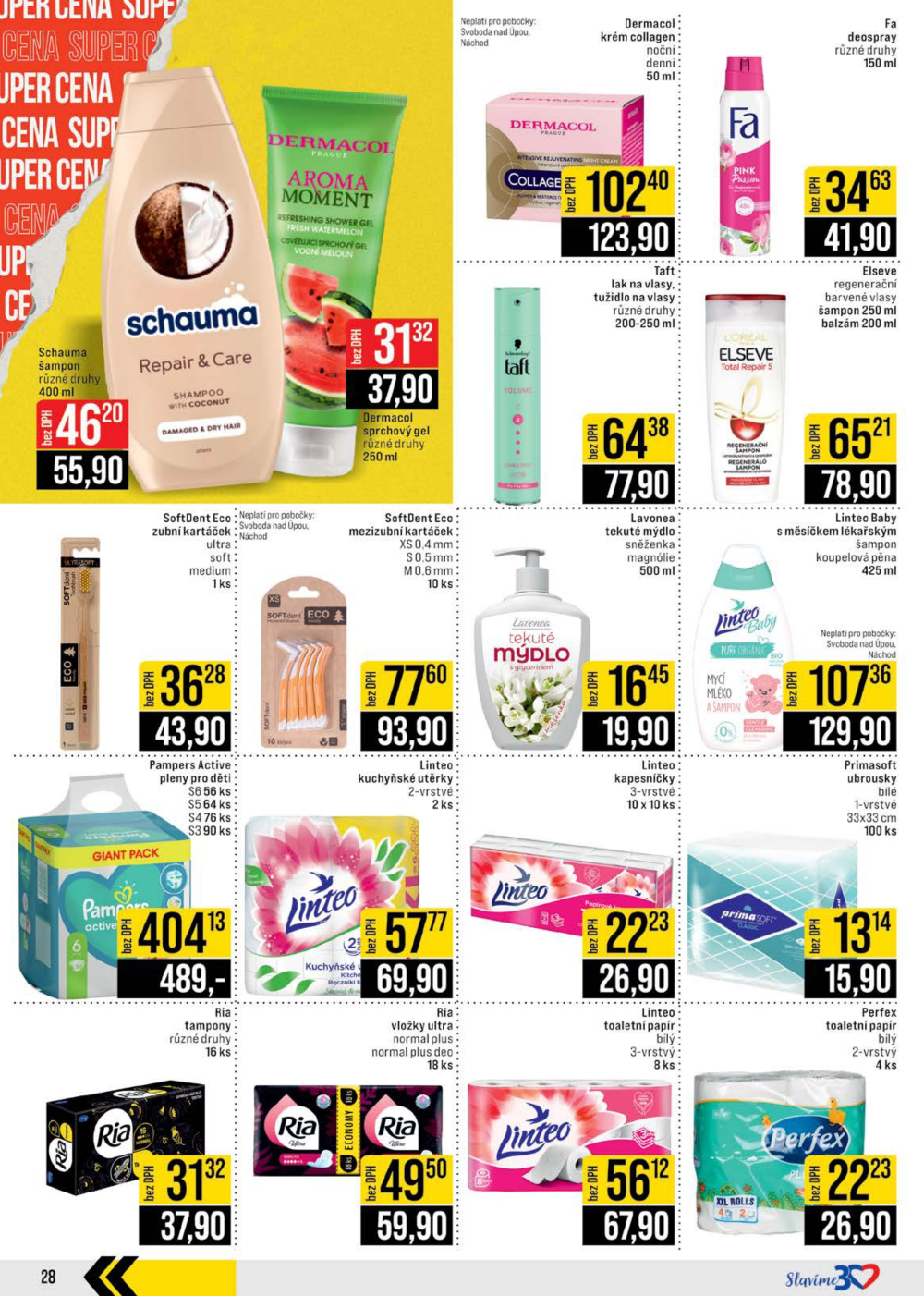 Leták JIP leták CC Cash & Carry - České Budějovice, Most, Náchod, Svoboda nad Úpou, Sušice - strana 28