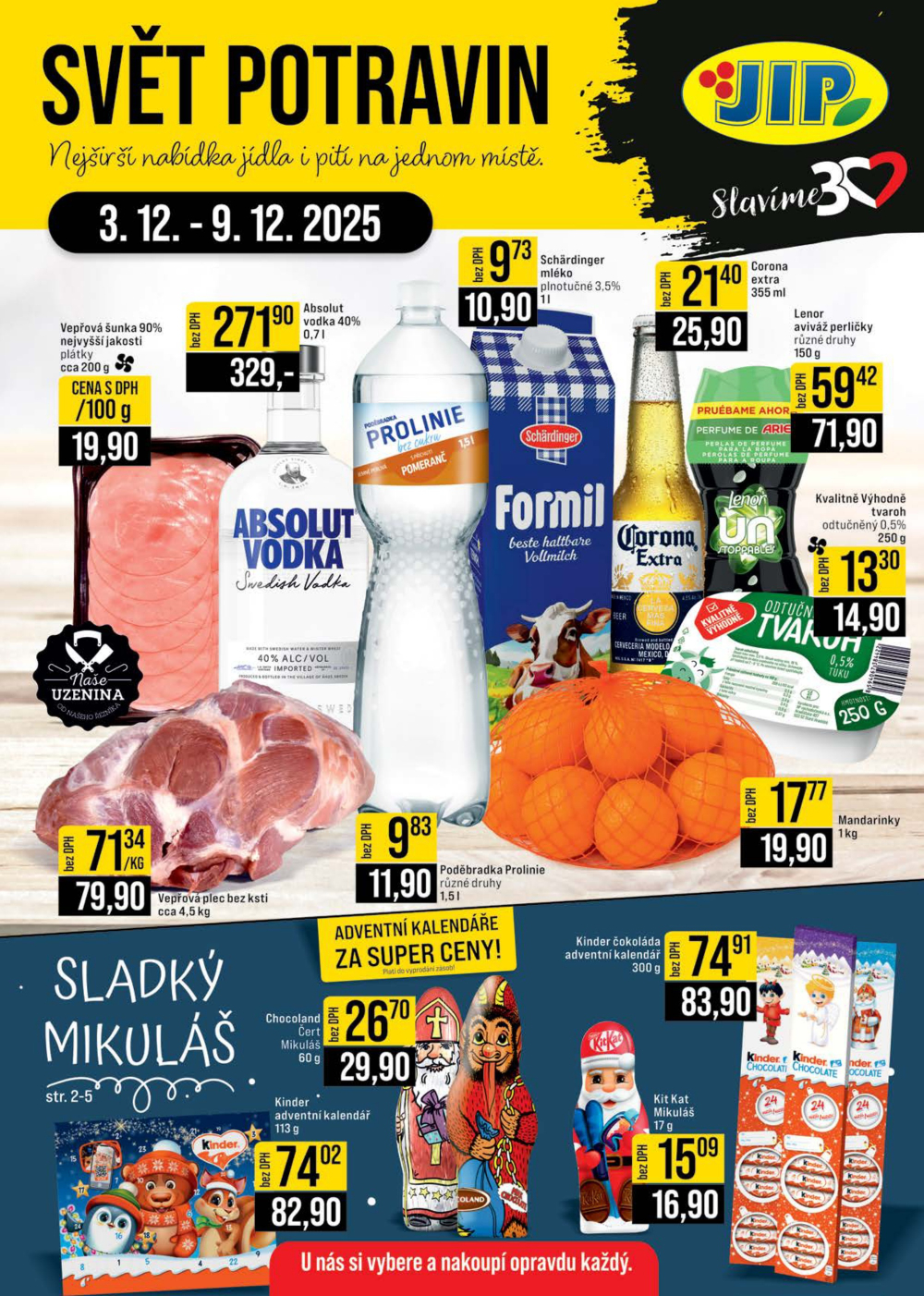 Leták JIP leták CC Cash & Carry - Brno, Ostrava, Praha, Polička, Olomouc, Karlovy Vary, Zlín, Jilemnice, Pardubice - strana 1