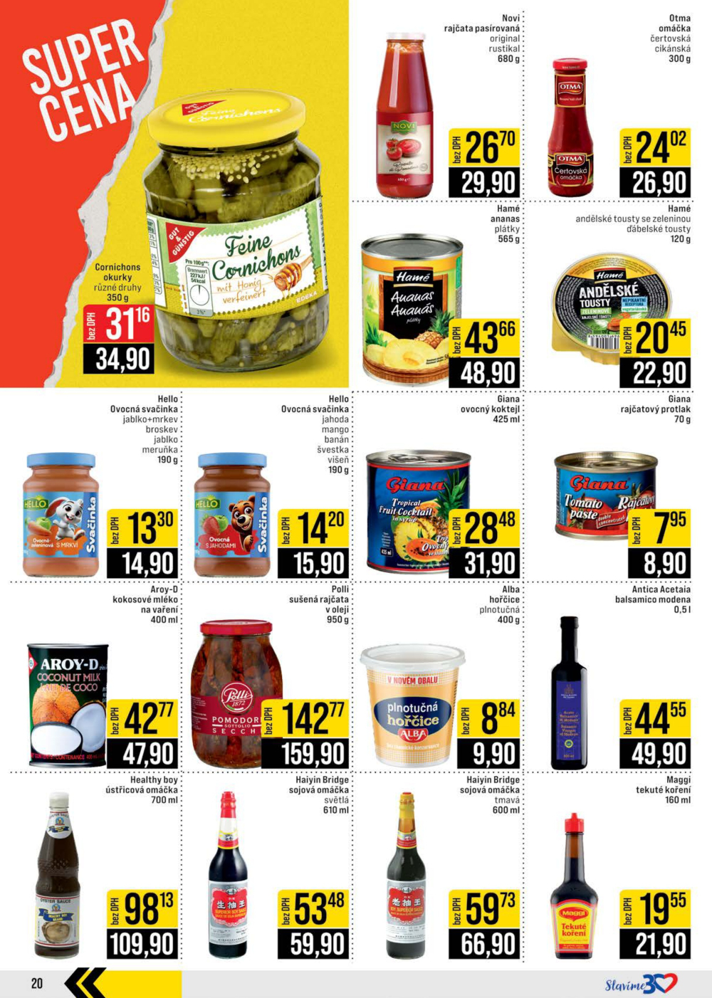 Leták JIP leták CC Cash & Carry - Brno, Ostrava, Praha, Polička, Olomouc, Karlovy Vary, Zlín, Jilemnice, Pardubice - strana 20